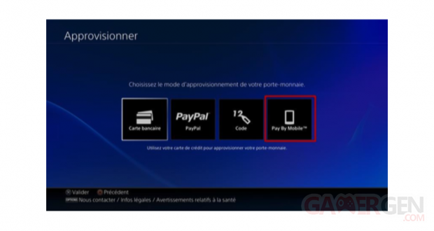 PlayStation Store paiement SFR