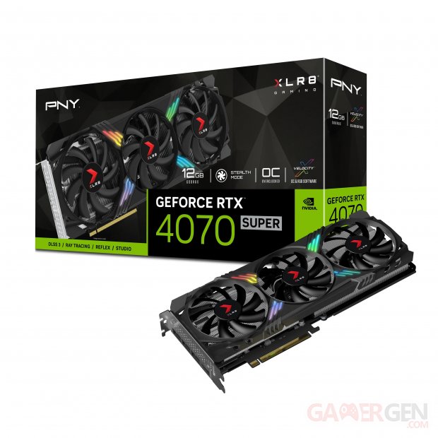 PNY GeForce RTX 4070 SUPER 12GB XLR8 Gaming VERTO EPIC X RGB