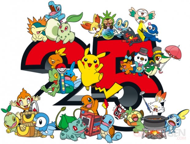 Pokémon 25 logo starters 13 01 2021