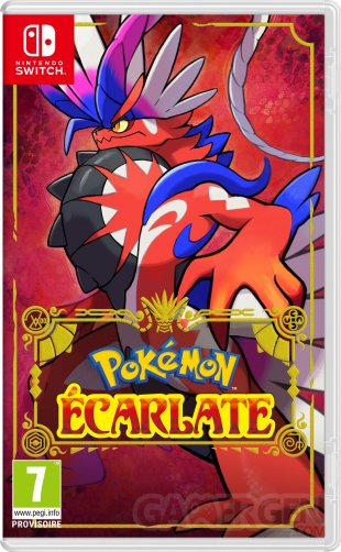 Pokémon Écarlate jaquette 01 06 2022