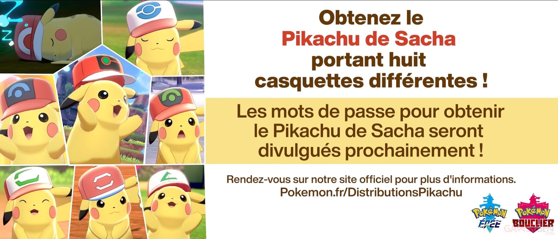 Maj Pokemon Epee Et Bouclier Les Pikachu A Casquette Envahissent Galar Decouvrez Comment Les Recuperer Gamergen Com