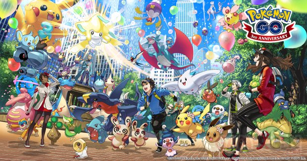 Pokémon GO 3e anniversaire 27 06 2019