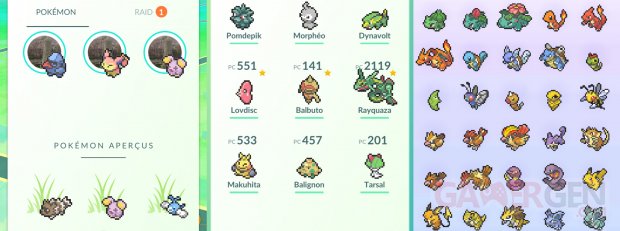 Pokémon GO graphismes 8 bit 1er avril screenshot jeu