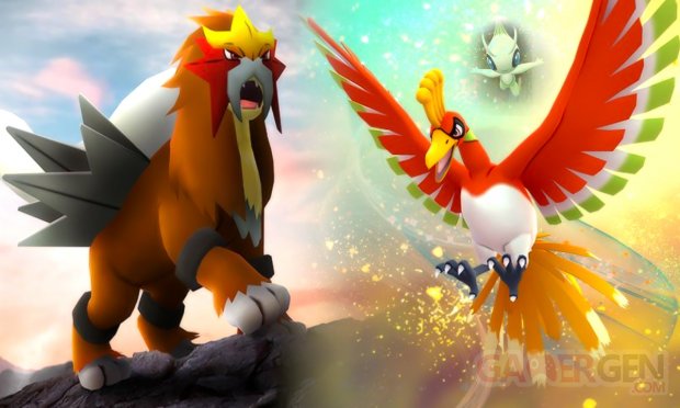 Pokémon GO PoGO légendaires aout septembre 2018 Ho Oh Entei Celebi