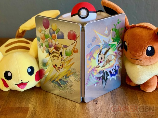 Pokémon Let's Go Pikachu Évoli Steelbook Boitier Acier Best Buy