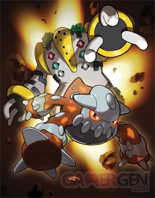 Pokémon Regigigas Heatran artwork 22 02 2018