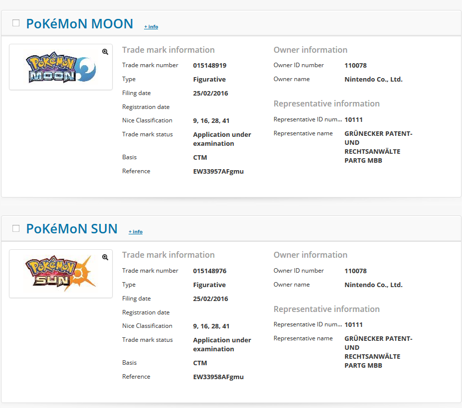 Pokemon Sun Moon marque depot