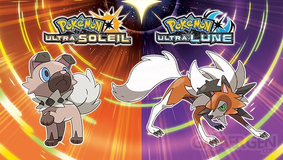 Pokémon Ultra Soleil Ultra Lune Lougaroc forme crépusculaire et Rocabot 11 08 2017