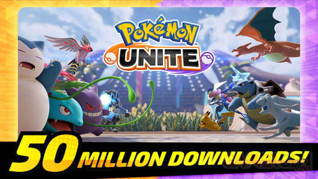 Pokémon Unite 50 millions téléchargements