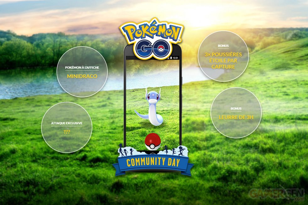 Pokémon GO 2e journée communauté février Minidraco