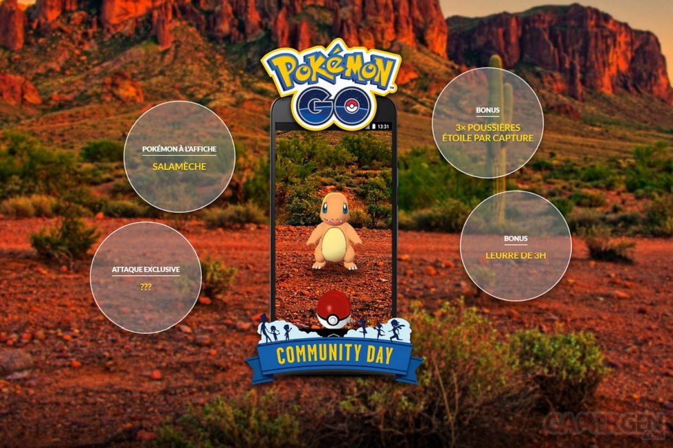 Pokémon GO 5e Journée Communauté mai Community Day Salamèche