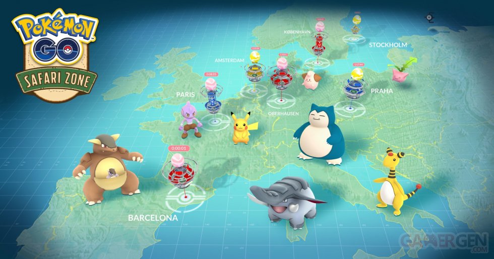 Pokémon GO anniversaire events Unibail Zone Safari