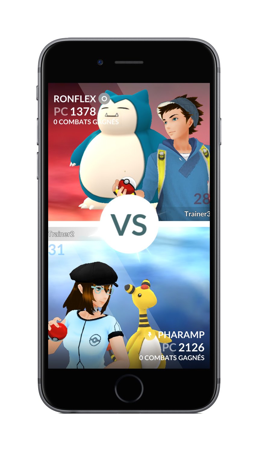 Pokémon GO combat versus