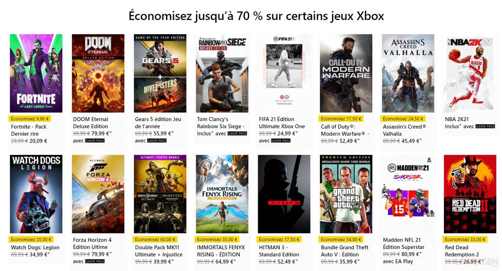 Bon Plan Sur Le Microsoft Store Jusqu A 70 Sur Certains Jeux Xbox Gamergen Com