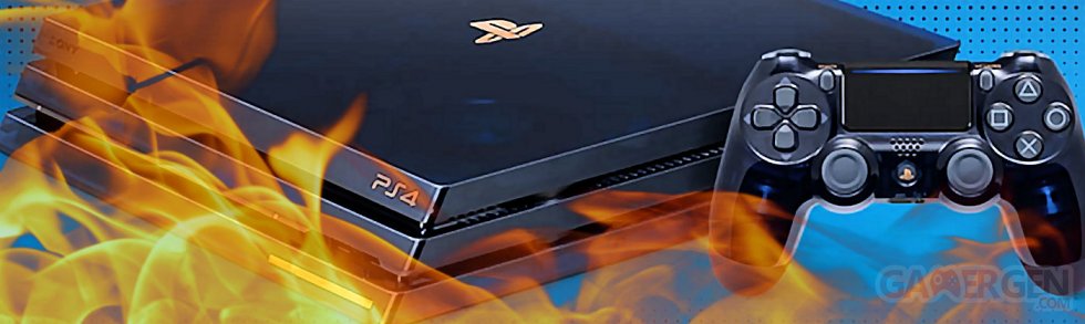 PS4 Console vignette feu ban image 1