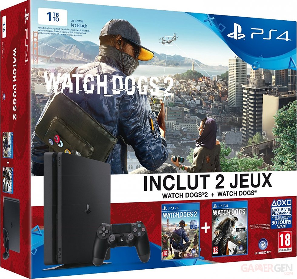 PS4 Pack Watch Dogs images boite
