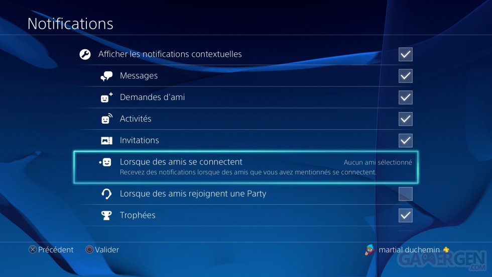 PS4 PlayStation tuto notification amis tutoreils images (3)