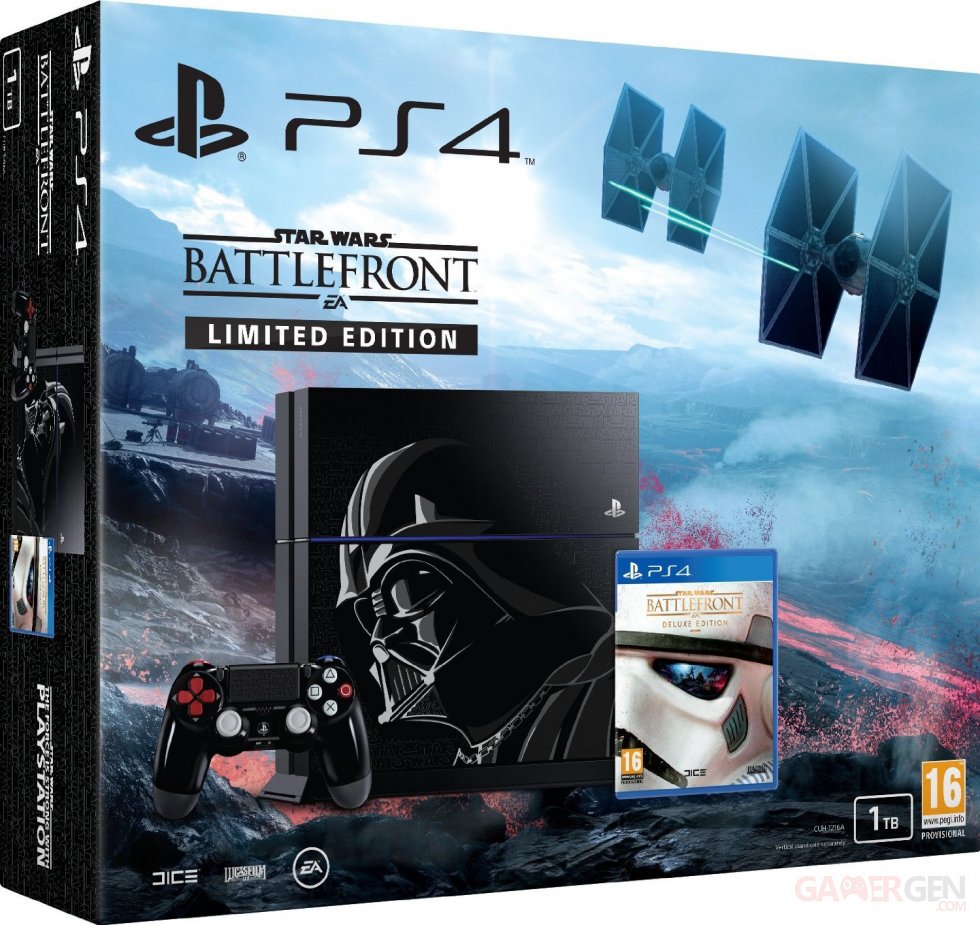 PS4 Star Wars Battlefront dark vador pack bundle