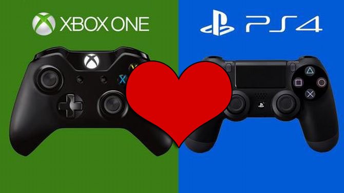 PS4 Xbox One logo coeur