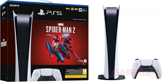 PS5 Fat Edition Digital Spiderman 2 image