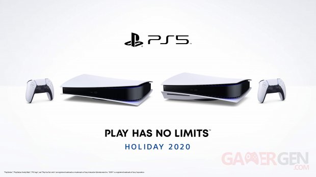 PS5 PlayStation 5 Hardware visuel allongé plat