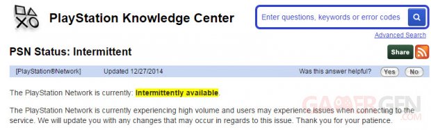 psn intermittence screenshot