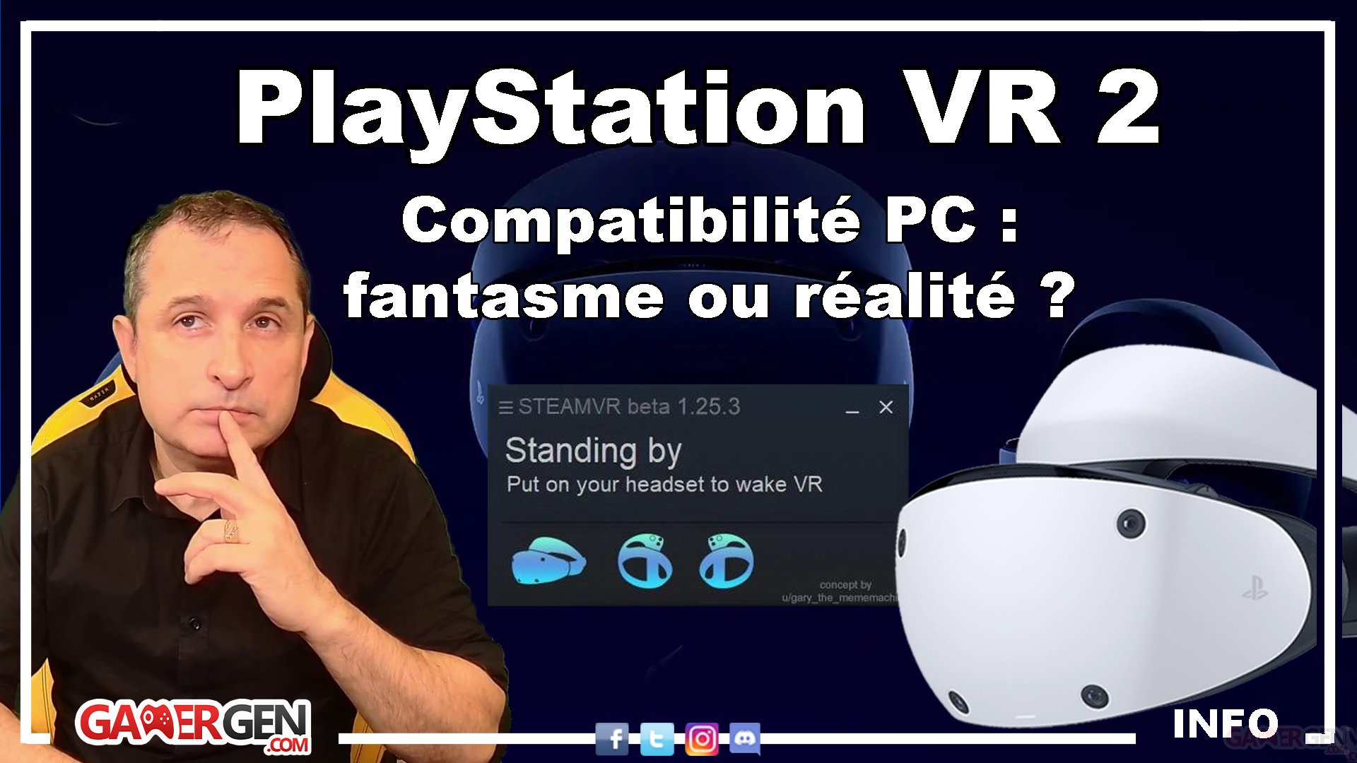 Casque ps4 clearance vr sur pc