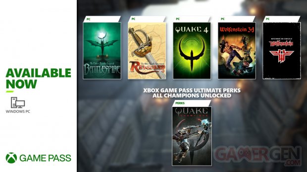 QuakeCon 2022 Bethesda nouveautés PC Game Pass