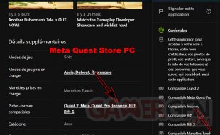 Quest 3 Menu Meta Quest Store PC