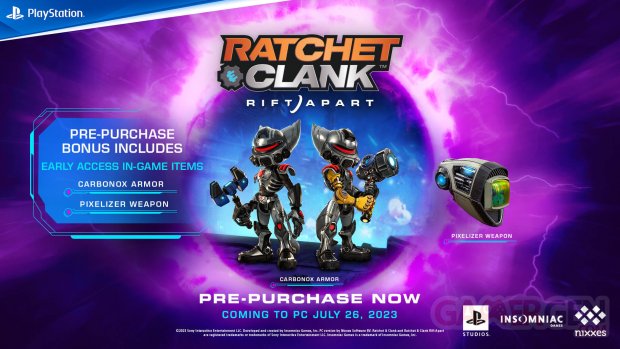 Ratchet And Clank Rift Apart PC bonus précommande 30 05 2023