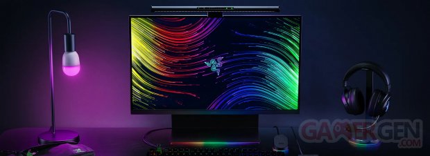 razer aether monitor light bar chroma desktop off