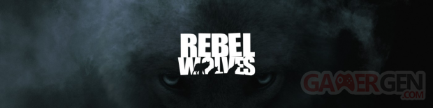 Rebel Wolves head banner logo