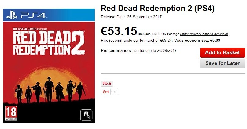 Red Dead Redemption 2 Base_com Date sortie
