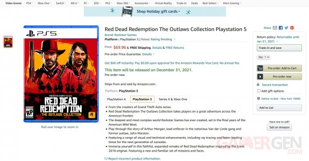 Red Dead Redemption The Outlaws Collection PS5