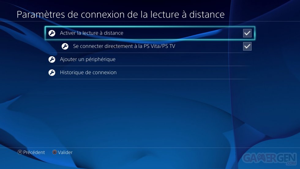 Remote Play Parametres sur PS4 tutoriel (3)