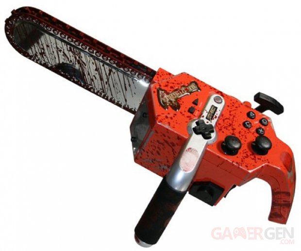 Resident Evil 4 tronçonneuse manette