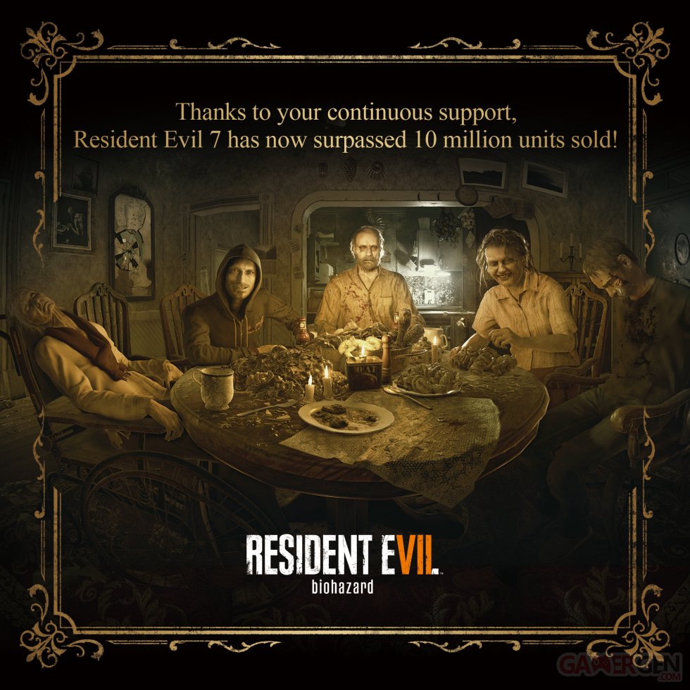 Resident Evil 7 Biohazard Capcom 10 millions ventes