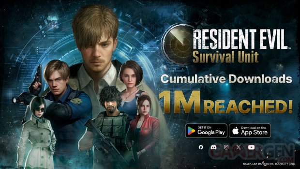 Resident Evil Survival Unit million téléchargements