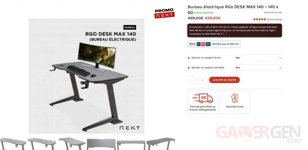 Rgo Desk Max 140 soldes promotions image