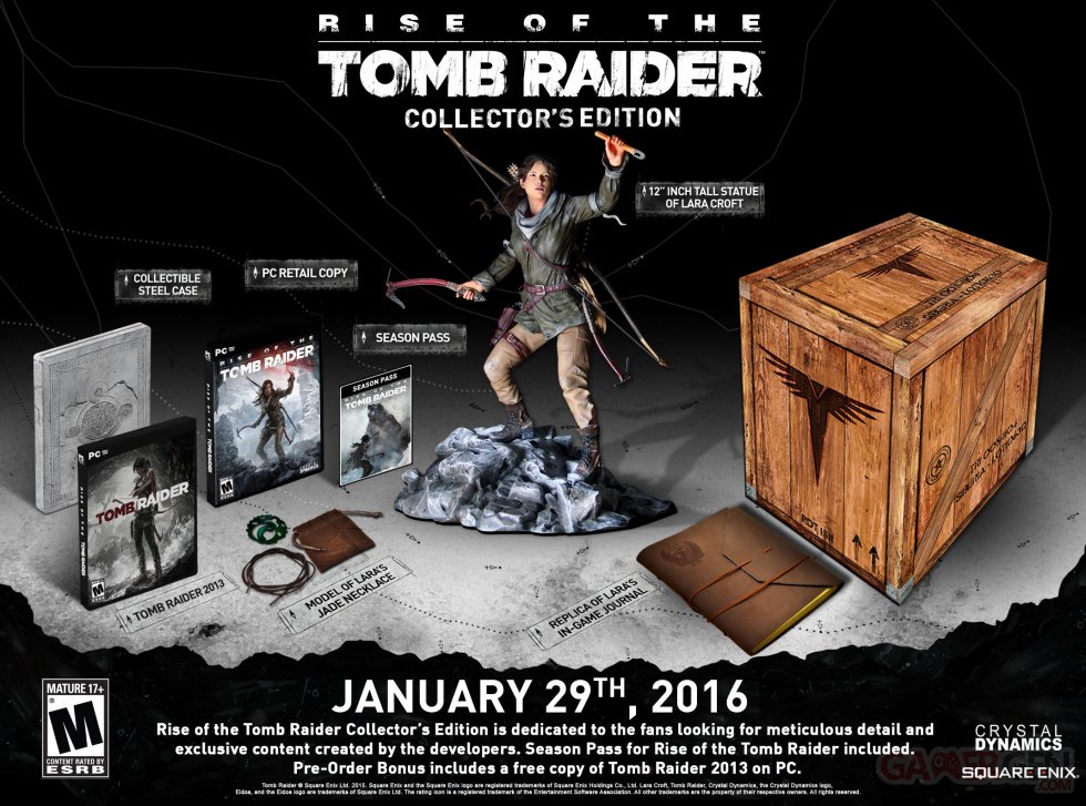 Rise Tomb Raider Collector PC