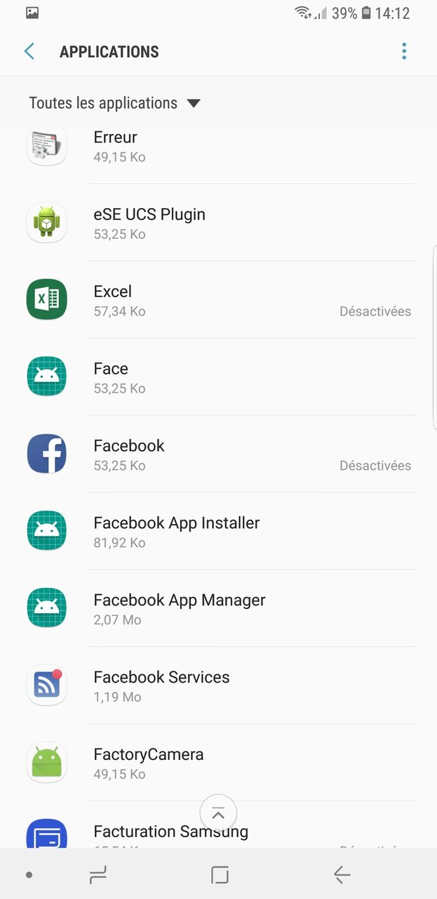 Samsung Galaxy S9 screen 06_Settings