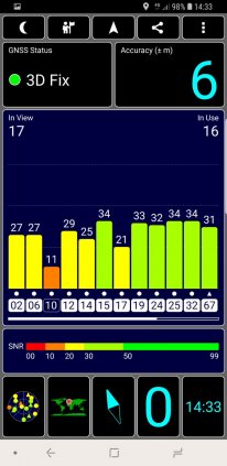 Samsung Galaxy S9 screen 21 GPS Test