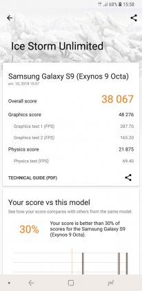 Samsung Galaxy S9 screen 31 3DMark