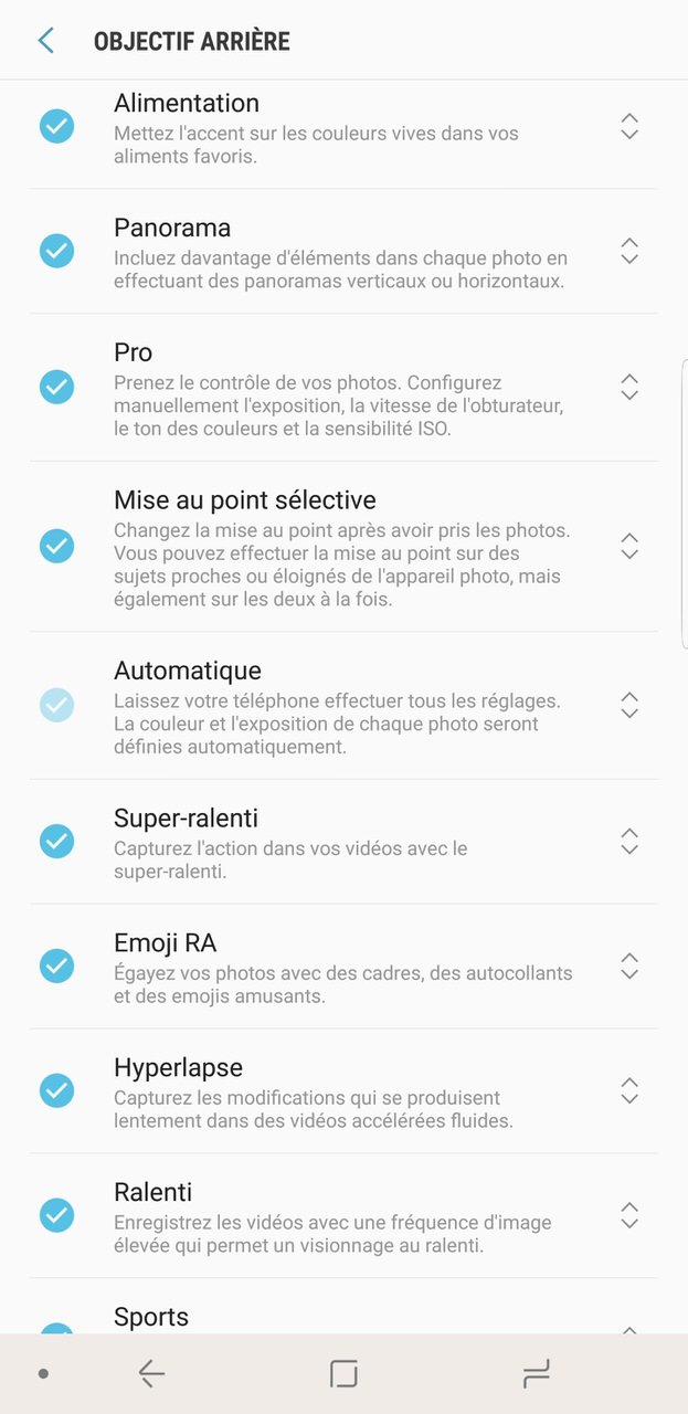 Samsung Galaxy S9 screen 43_Camera