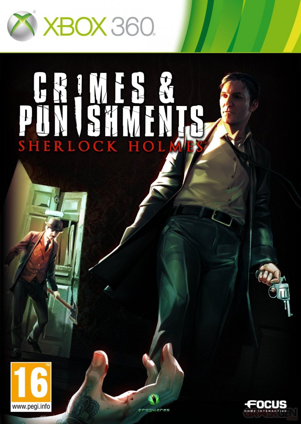 Sherlock Holmes Crimes and punishments PEGI jaquette Xbox 360