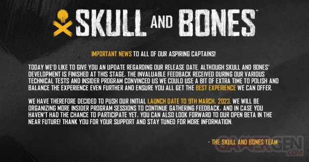 Skull and Bones report 28 09 2022