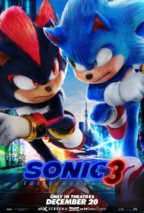 Sonic 3 le film poster 01 25 11 2024