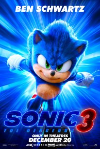 Sonic 3 le film poster 11 25 11 2024