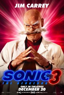 Sonic 3 le film poster 16 25 11 2024