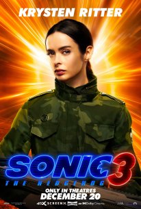 Sonic 3 le film poster 22 25 11 2024